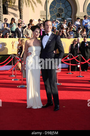 Armie Hammer e moglie Elizabeth Chambers la diciottesima edizione Screen Actors Guild Awards tenutosi presso lo Shrine Auditorium - Gli arrivi di Los Angeles, California - 29.01.12 Foto Stock