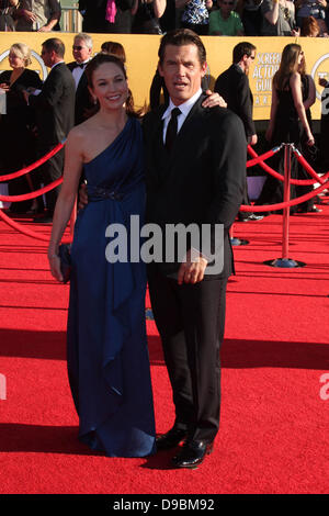 Diane Lane e Josh Brolin la diciottesima edizione Screen Actors Guild Awards tenutosi presso lo Shrine Auditorium - Gli arrivi di Los Angeles, California - 29.01.12 Foto Stock