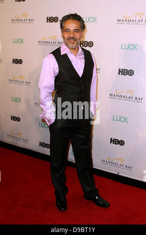 John Ortiz Mandalay Bay Resort and Casino ospita un avanzato sistema di screening di nuovi HBO serie originale fortuna al Mandalay Bay Theatre di Las Vegas, Nevada - 26.01.12 Foto Stock