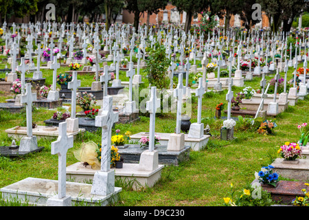 Tombe in San Michele cimitero, Venezia, Italia. Foto Stock