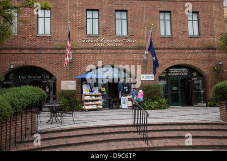 French Quarter Inn e negozi, Charleston, Carolina del Sud, STATI UNITI D'AMERICA Foto Stock