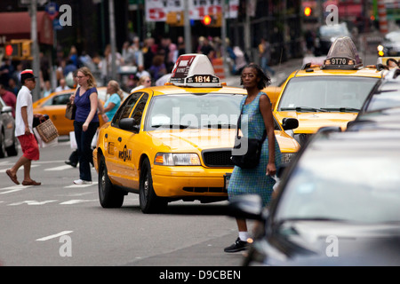 Ora di punta in NYC Foto Stock