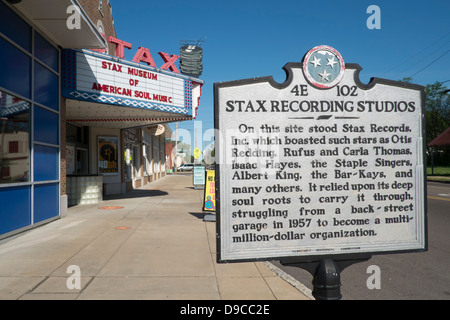 I record di Stax museum, Memphis, Tennessee. Foto Stock