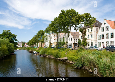 Canali in Friedrich's Town, canali a Friedrichstadt Foto Stock