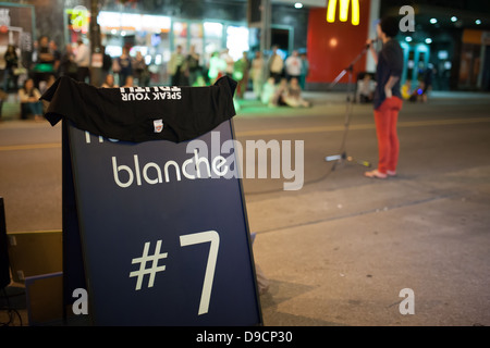 Nuit Blanche o Notte Bianca, è un arte e cultura festival che si tiene a Londra Ontario's downtown core dotato di eventi interattivi Foto Stock