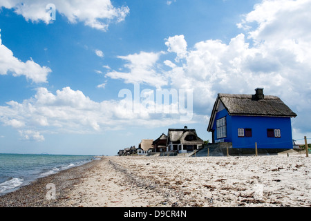 Cottage estivi e sul Mar Baltico Foto Stock