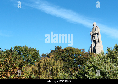 Bismarkdenkmal ad Amburgo Saint Pauli (build: nel 1903-1906 dall'architetto Emil Schaudt e dello scultore Hugo Lederer.) Foto Stock