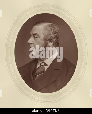 Samuel Morley (1809-1886) c1880, inglese politico liberale, filantropo, abolutionist e membro del movimento antialcolista. Servita sulla London School Board 1860-1876. Foto Stock