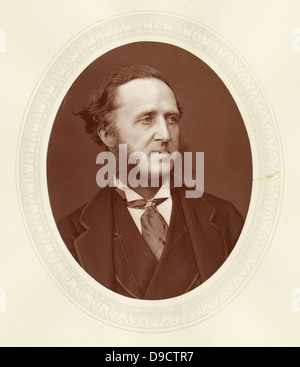 Dudley Francesco Stuart Ryder (1831-1900) c1880, 3° Conte di Harrowby, noto come il Visconte Sandon prima che egli ha ereditato il suo titolo1882. Inglese politico conservatore, in gran parte responsabile per l'istruzione Act del 1876. Foto Stock