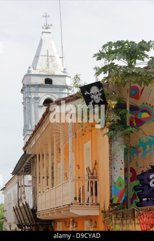 Casco Antiguo o vecchi quartieri della città di Panama, Panama. Foto Stock