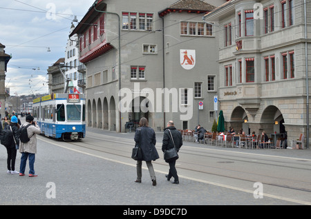 Limmatquai, Zurigo, Svizzera. Foto Stock
