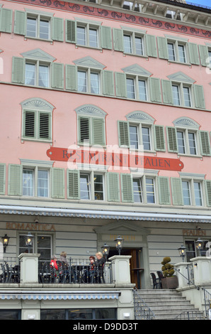 Ristorante Pfauen, Einsiedeln, Canton Svitto, Svizzera. Foto Stock