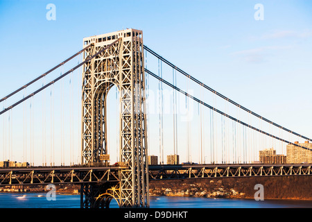 George Washington Bridge, New York, Stati Uniti d'America Foto Stock