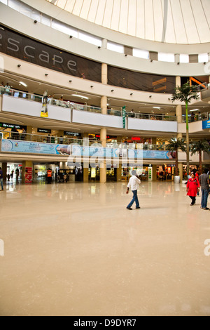 Gli interni di un centro commerciale per lo shopping, Express Avenue, Chennai, nello Stato del Tamil Nadu, India Foto Stock