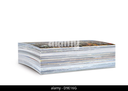 Pila di foto stampate su carta fotografica Foto Stock
