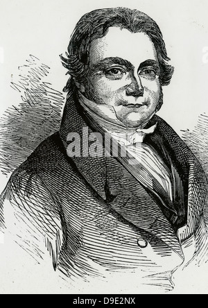 Jons Jacob Berzelius (1779-1848) chimico svedese. Foto Stock