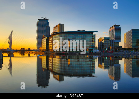 Regno Unito, Salford, Media City Foto Stock