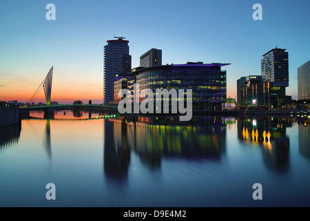 Regno Unito, Salford, Media City Foto Stock