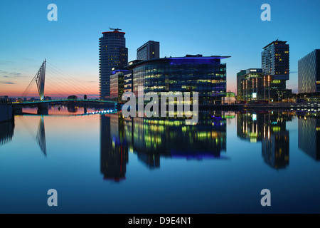 Regno Unito, Salford, Media City Foto Stock