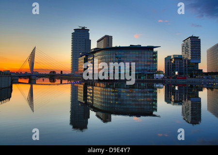 Regno Unito, Salford, Media City Foto Stock