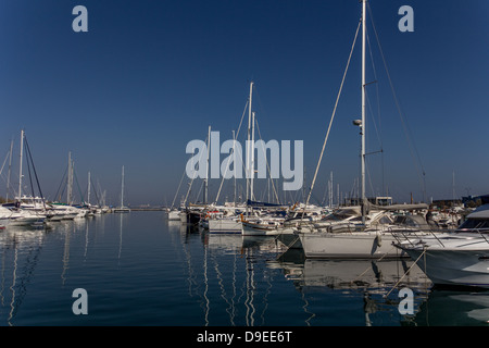 Barche nel porto barche nel porto, Roses, Spagna Foto Stock