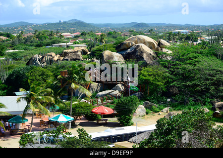 Vista dal parco Casibari Hooiberg Aruba Antille Olandesi Caraibi NA Foto Stock