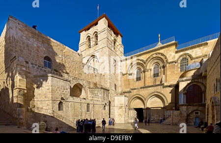 Chiesa del Santo Sepolcro nella Città Vecchia di Gerusalemme, Israele Foto Stock