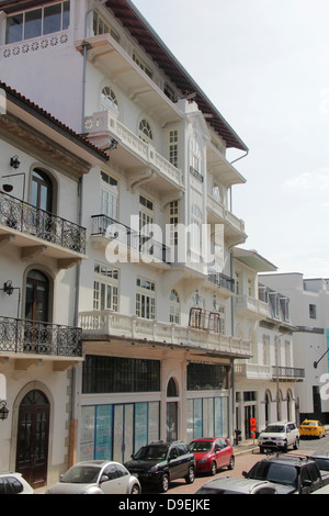 Casco Antiguo o vecchi quartieri della città di Panama, Panama. Foto Stock