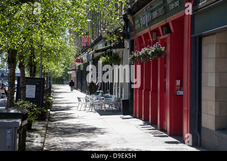 North Street a Glasgow per una bella Luminosa estate nel pomeriggio. Foto Stock