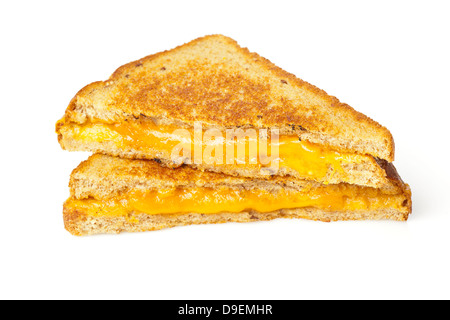 In casa tradizionale formaggio alla griglia su Sandwich di pane integrale Foto Stock