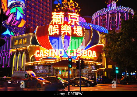 Casino Lisboa a Macao (Cina). Foto Stock