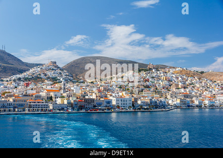 Ermoupolis in Syros Island in Grecia Foto Stock