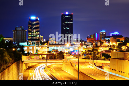 Skyline del centro di Knoxville, Tennessee, Stati Uniti d'America. Foto Stock