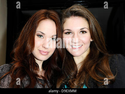 Sierra Boggess e estate Strallen Il Laurence Olivier Awards Nominees Pranzo a Haymarket Hotel Londra Inghilterra - 22.02.11 Foto Stock