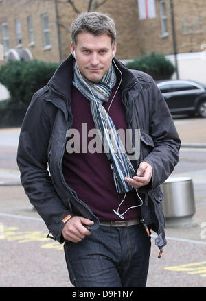 Dan Lobb presso l'ITV Studios di Londra - Inghilterra - 24.02.11 Foto Stock