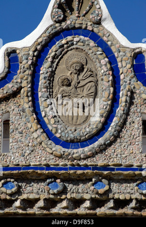 Modernista, house, villaggio, arte, Sant Julia Vic, Osona, Barcellona, in Catalogna, Spagna, Europa Foto Stock