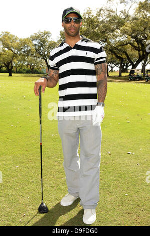 Omari Hardwick partecipa alla ottava annuale Jason Taylor Celebrity Golf Classic a vantaggio della Holtz ospedale per bambini e prendere le scorte in magazzino per i bambini presso il Grande Oaks Golf Club. Davie, Florida - 28.02.11 , Foto Stock