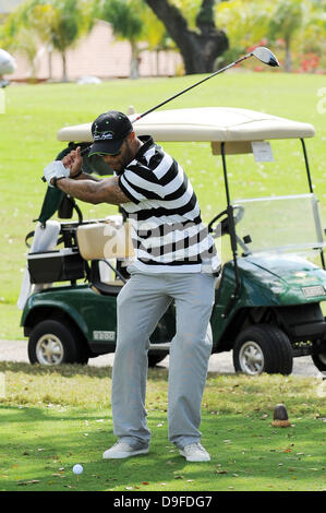 Omari Hardwick partecipa alla ottava annuale Jason Taylor Celebrity Golf Classic a vantaggio della Holtz ospedale per bambini e prendere le scorte in magazzino per i bambini presso il Grande Oaks Golf Club. Davie, Florida - 28.02.11 , Foto Stock