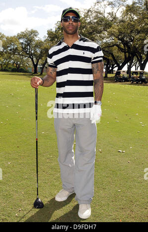 Omari Hardwick partecipa alla ottava annuale Jason Taylor Celebrity Golf Classic a vantaggio della Holtz ospedale per bambini e prendere le scorte in magazzino per i bambini presso il Grande Oaks Golf Club. Davie, Florida - 28.02.11 , Foto Stock