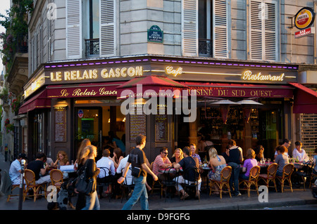 Ristorante a Montmartre, Paris, Francia Foto Stock