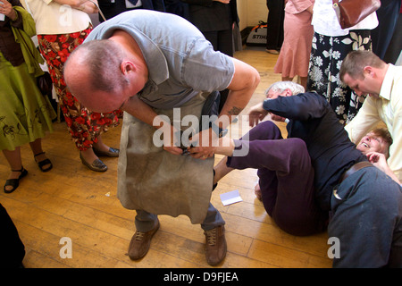 La ferratura Colts, tutti il giorno tradizionale Hocktide annuale Festival, Hungerford, Berkshire, Inghilterra, Regno Unito Foto Stock