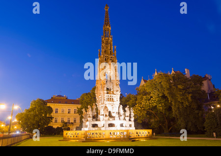 Kranner Fontana nel parco del risveglio nazionale, da Josef Ondrej Kranner 1844-1846, Praga, Repubblica Ceca Foto Stock