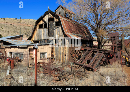 Oro mio Re e città fantasma, Girolamo, Arizona, Stati Uniti d'America Foto Stock