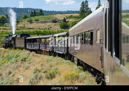 Kettle Valley Steam Railway, Summerland, British Columbia, Canada Foto Stock