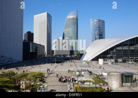 Il quartiere degli affari della Defense, Parigi, Francia Foto Stock