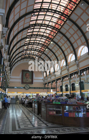 Posta centrale, la città di Ho Chi Minh (Saigon), Vietnam, Indocina, sud-est asiatico Foto Stock