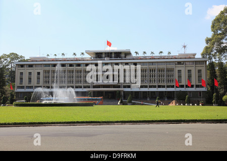 Palazzo della Riunificazione, la città di Ho Chi Minh (Saigon), Vietnam, Indocina, sud-est asiatico Foto Stock