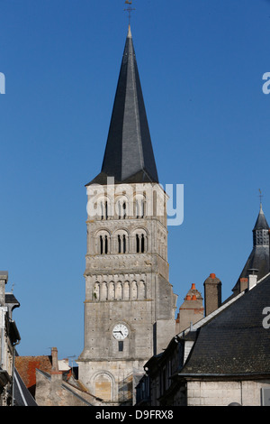 La chiesa di Notre Dame, La charite-sur-Loire, Nièvre, Borgogna, Francia Foto Stock