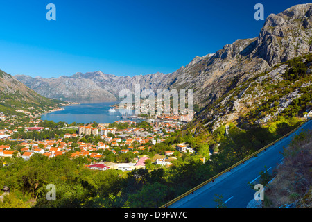 Kotor, Baia di Kotor, Sito Patrimonio Mondiale dell'UNESCO, Montenegro Foto Stock