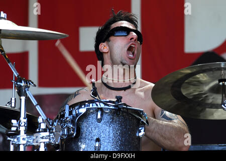 Karl Brasile di Alimentatore il 2011 Soundwave Festival in Bonython Park Adelaide, Australia - 06.03.11 Foto Stock